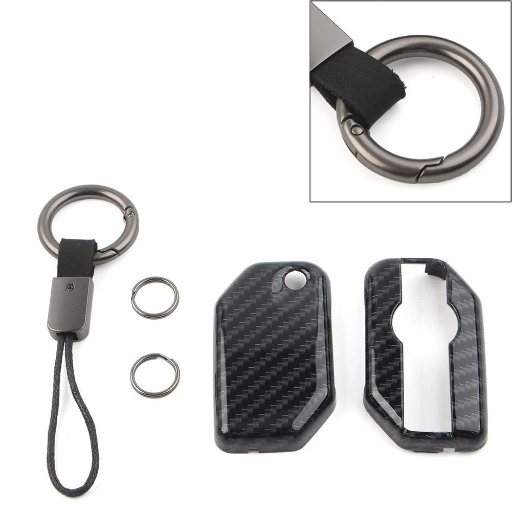 Key Chain Procter Cover Fob Carbon Fiber for BMW F750GS F850GS R1200GS R1250GS (2018-2023)