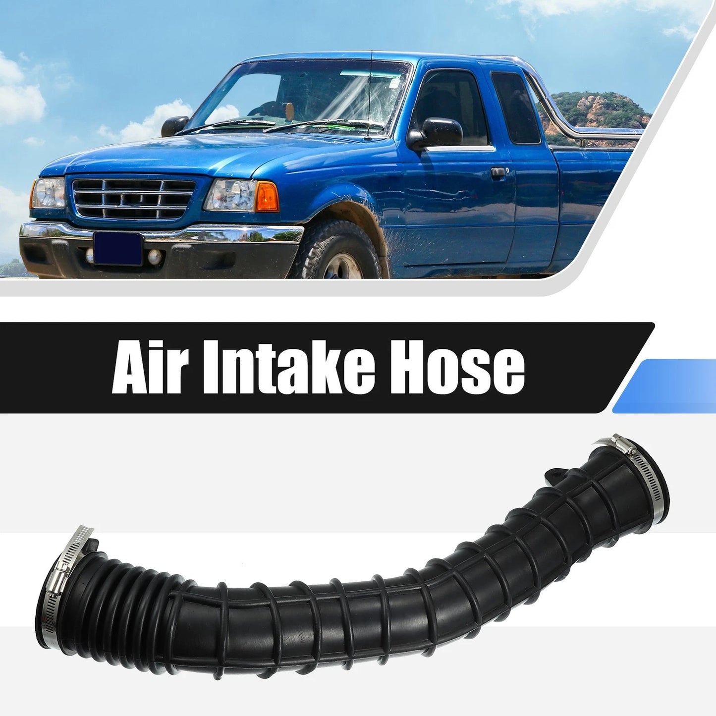 Air Intake Outlet Hose Tube with Clamps for Ford Ranger (1998–2003) 1L5Z-9B659-BA