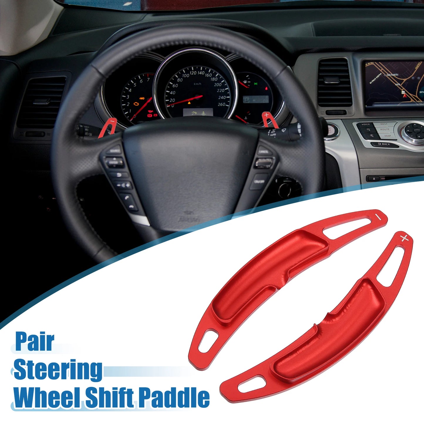 Set of 2 Steering Wheel Shift Paddle Covers for Porsche Cayenne (2011–2018)