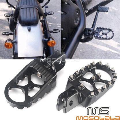 Passenger Rider Foot Pegs for Harley Fat Bob, Street Bob (2018-2020)