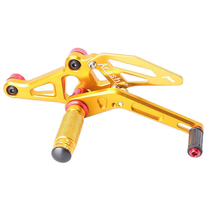 CNC Aluminum Adjustable Rearset Footpegs  Gold for Yamaha MT-07 (2014-2017)