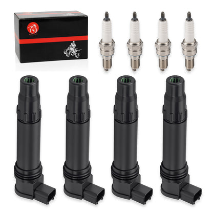 Set of 4 Ignition Coils for Honda CBR600RR (2007–2024) w/Iridium Spark Plug