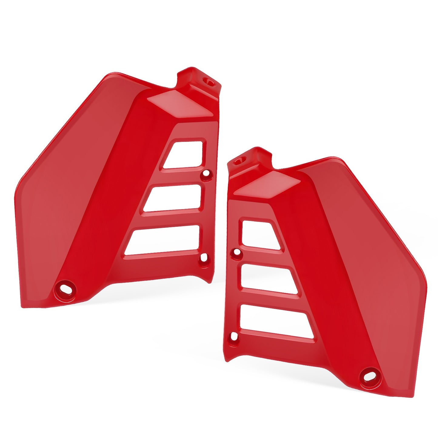 Pair of Red Radiator Shrouds for Honda ATC250R (1985–1986)