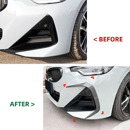 Front Bumper Canards Splitter for BMW 2-Series Coupe G42 M-Sport (2022–2025)