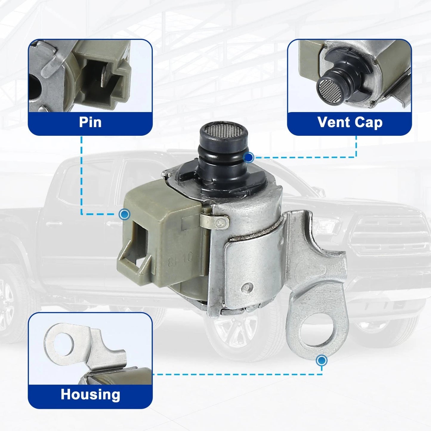 3Pcs Shift Lock Up Solenoid Kit No. 8542022080 for Toyota A340E