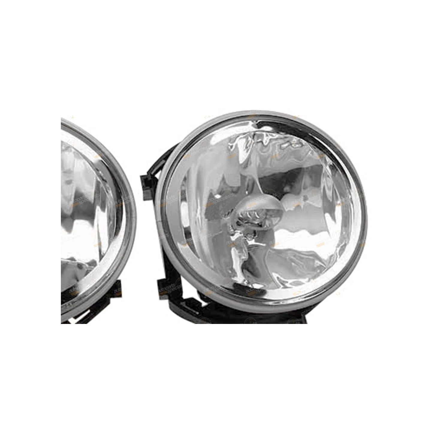 Set of 2 Black Lower Mesh Grille & Fog Lights for Ford Falcon BA XR6/XR8 (2002–2006)