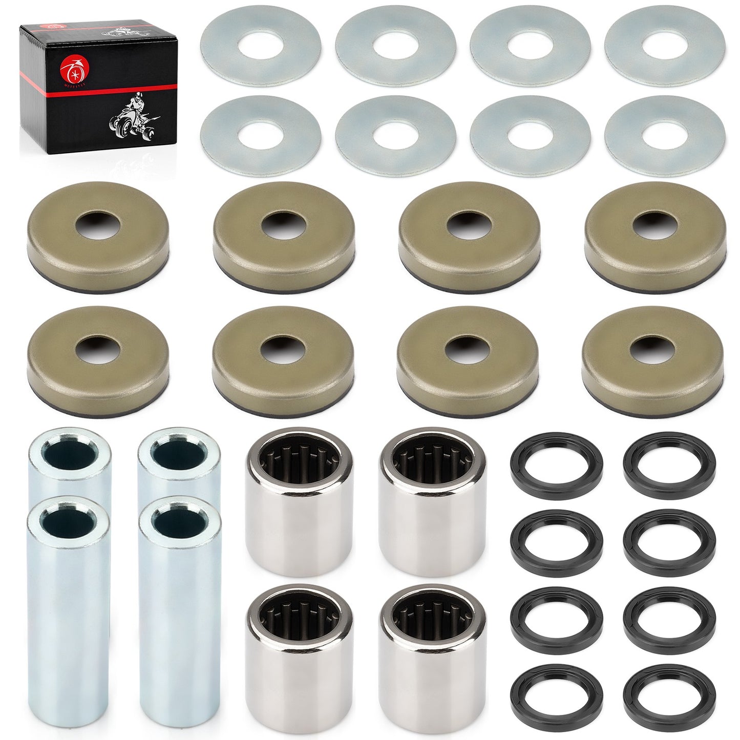 Front Lower A-Arm Bushing Shaft & Seal Kit for Arctic Cat 400 DVX (2004–2008)