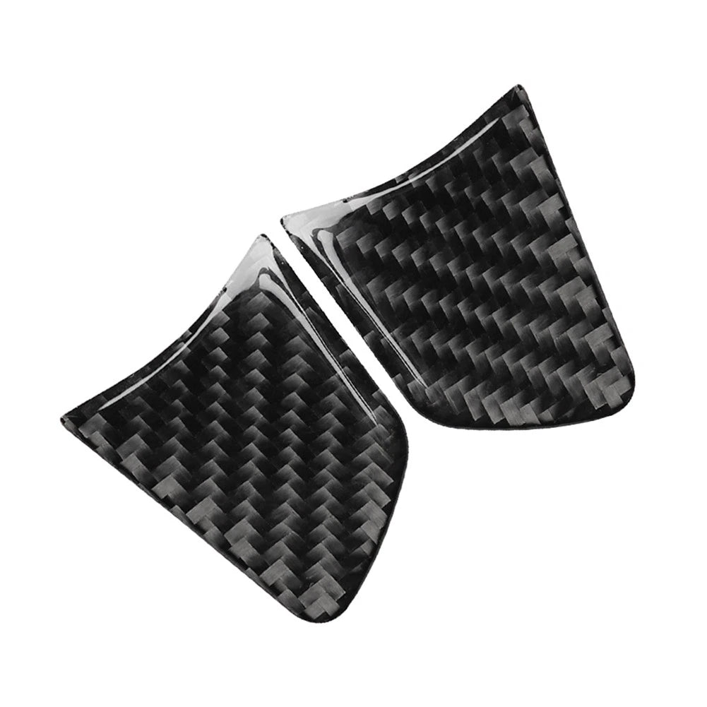 Red Carbon Fiber Interior Door Lock Button Cover Trim for Audi TT TTRS (2008–2014)