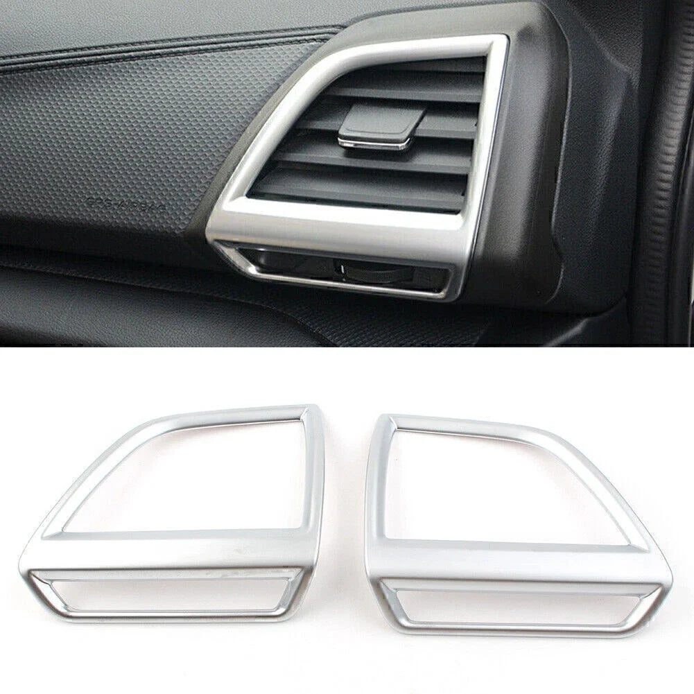 Silver Interior Side Air Vent Outlet Cover Trim for Subaru Forester (2019-2020)