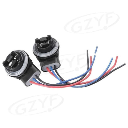 Turn Signal Light Socket Plug Adapter for 3156 3157 Bulb Lamp