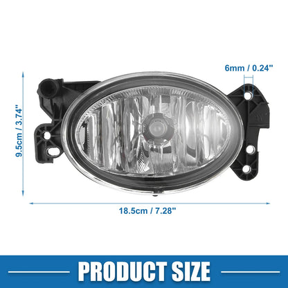 Driving Fog Lights for Mercedes (1698201556) - Aluminum Plastic White