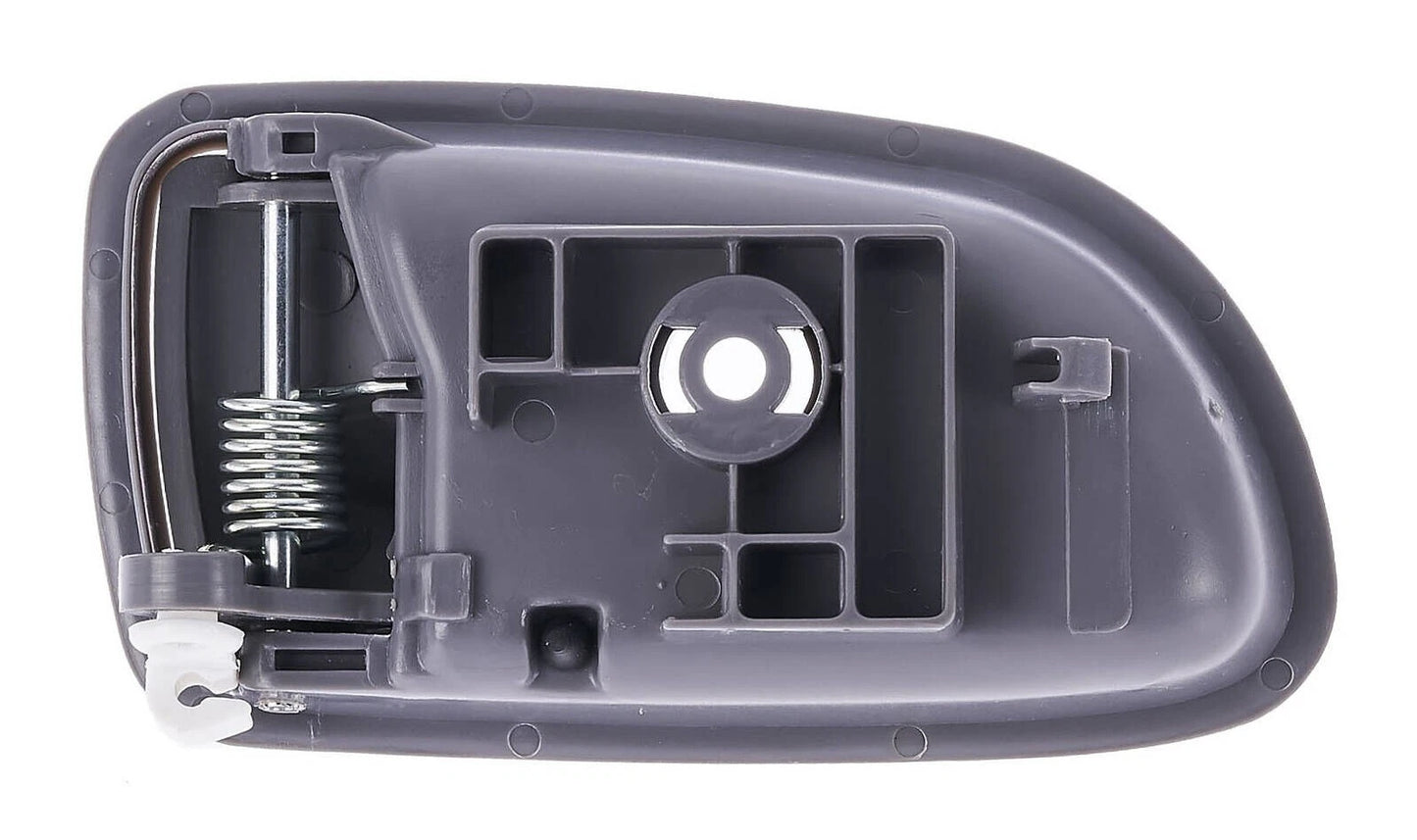 2X Rear Inner Door Handles for Kia Rio (2002–2005) Textured Grey