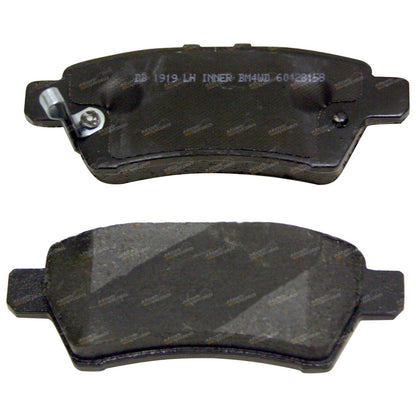 Set of 4 Bendix Rear Disc Brake Pads for Nissan Elgrand E51 (2004–2010)