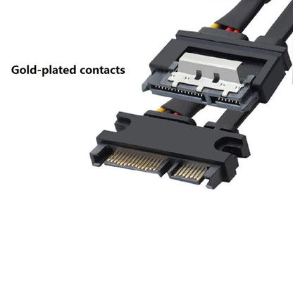 22Pin SATA Power Extension Cable Male to Female Data Cord 50cm