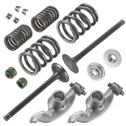 Set of 4 Rocker and Intake Exhaust Valves for Honda CRF80F CRF100F (2004–2023)
