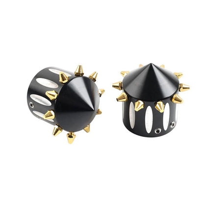 CNC Cut Front Axle Cap Nut Covers for Harley Touring Sportster