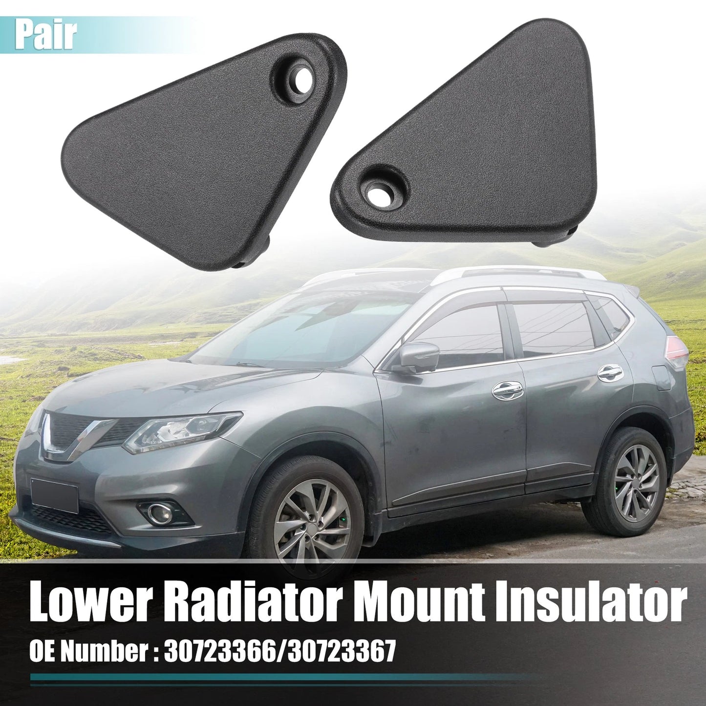 1 Pair Lower Radiator Bracket for Volvo S60 (2011–2018) No. 30723366