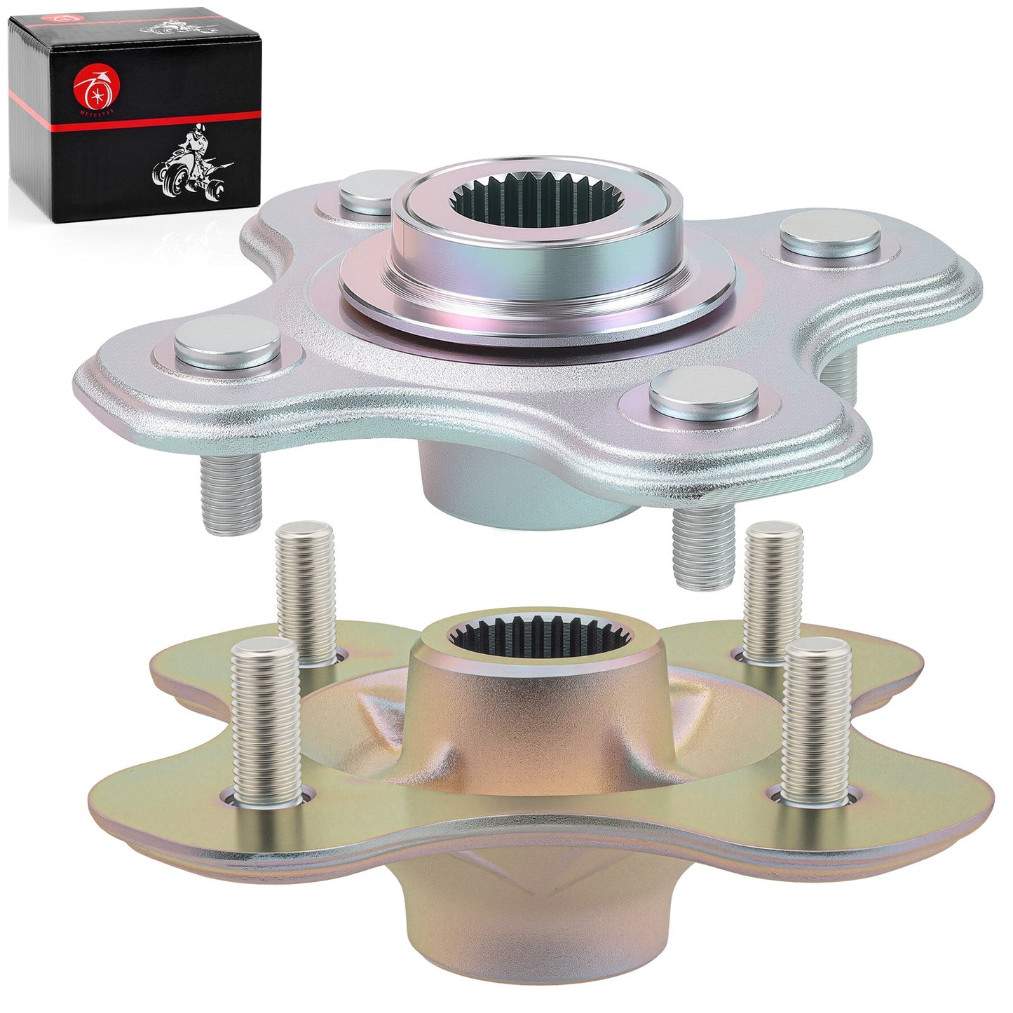 Set of 2 Rear Wheel Axle Hubs for Yamaha Big Bear 400 (2000–2006)