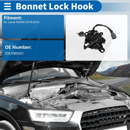 Hood Latch Assembly for Lexus GX460 (2018-2019) - 1 x Quality Replacement