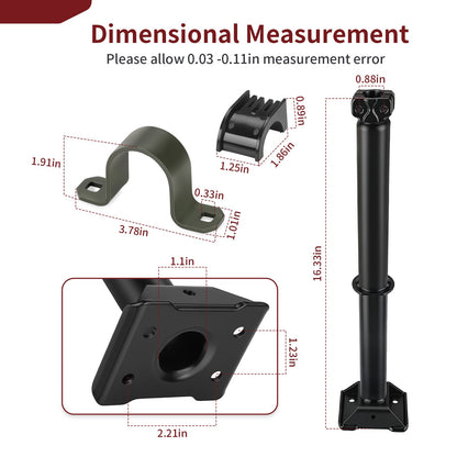 Steering Post Shaft Stem & Bushing for Polaris Scrambler XP 850 1000 (2013–2020)