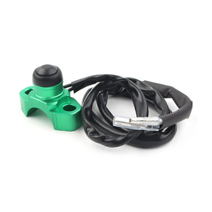 CNC Engine Stop Start Kill Switch Button for Dirt Bike Quad ATV Green
