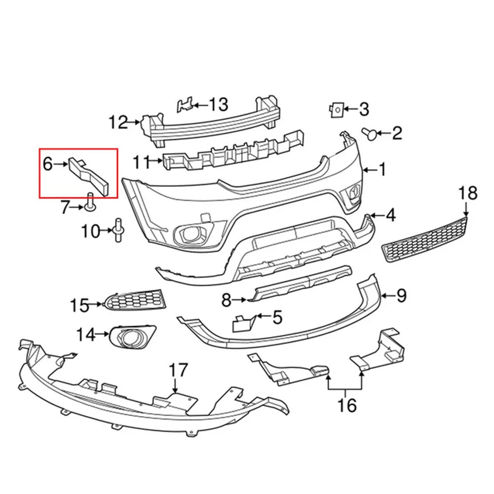 Front Right Bumper Bracket for Dodge Journey (2009-2020)