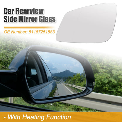 Heated Rearview Mirror Glass for BMW 5 Series (No. 51167251583)