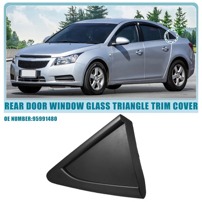 Left Rear Door Window Glass Triangle Trim Cover for Chevrolet Cruze (2011-2016)