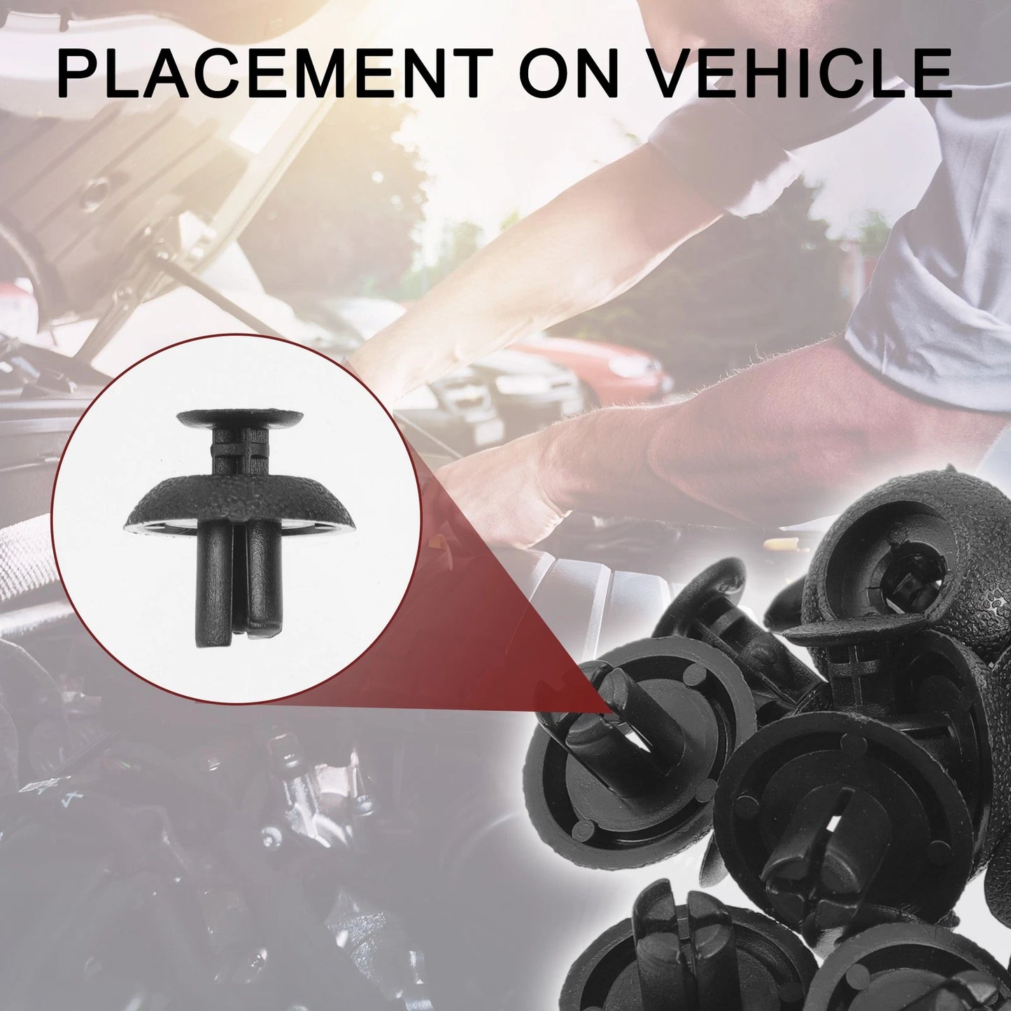 Set of 25 Front Fender Skirt Clips for Toyota 4Runner (2010–2020) & Avalon