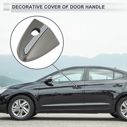 Front Left Door Handle Lock Cylinder Cover for Toyota Corolla (2014–2018) Deep Gray