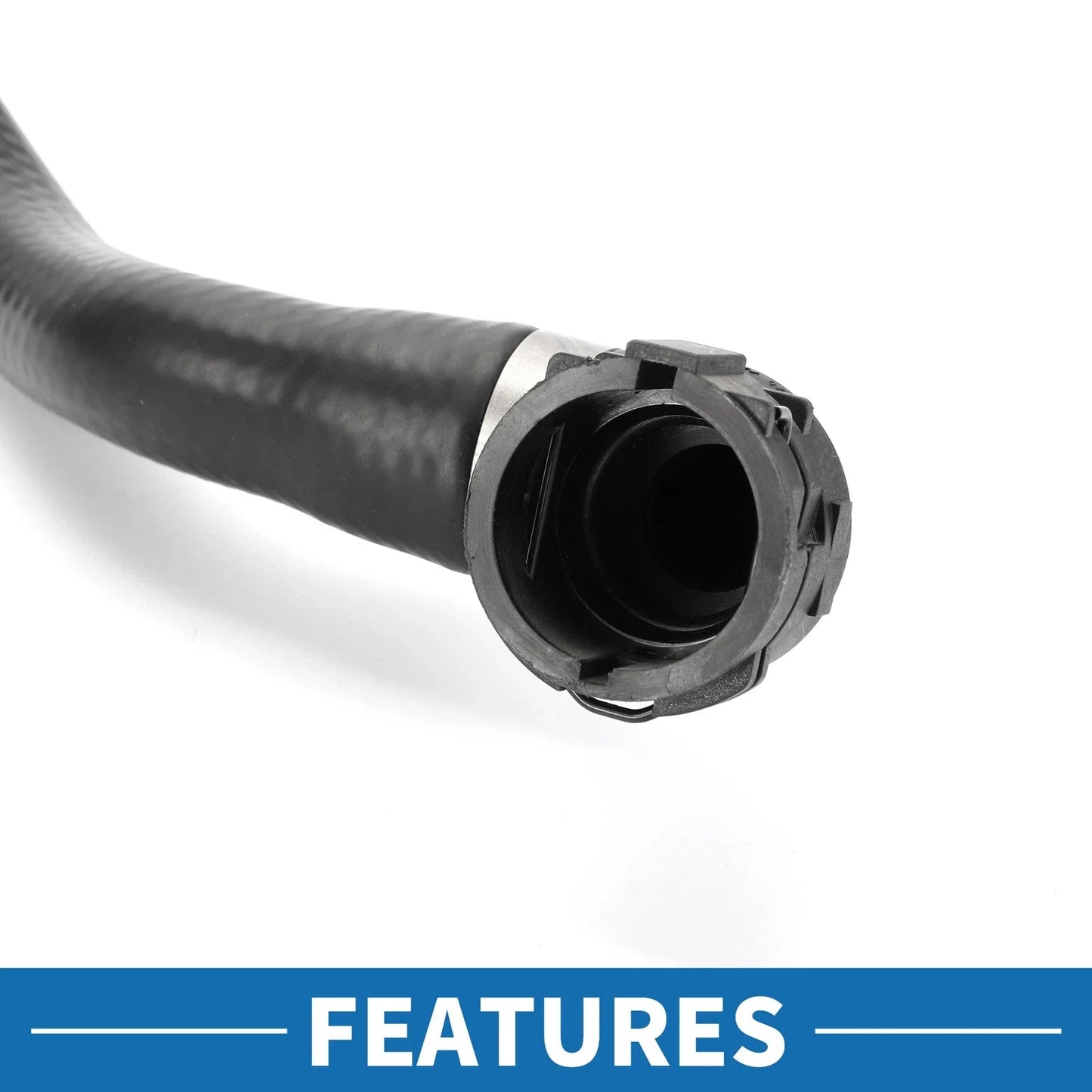 Radiator Hose 1 Pc for BMW 320i (2013-2015) Rubber Black