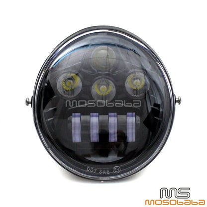 DOT LED Headlight w/ DRL for Harley VRSC VRSCA VRSCAW VRSB VRSF (2002-2023)