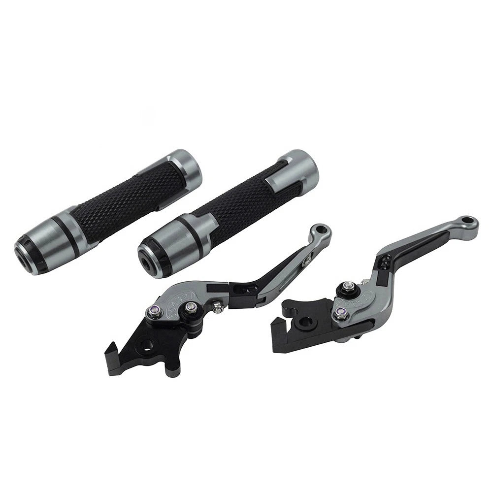 Adjustable Brake Clutch Lever Handlebar Grips for Kawasaki ZX6R ZX10R (2000–2023)