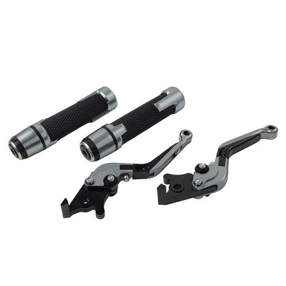 Adjustable Brake Clutch Lever Handlebar Grips for Kawasaki ZX6R ZX10R (2000–2023)