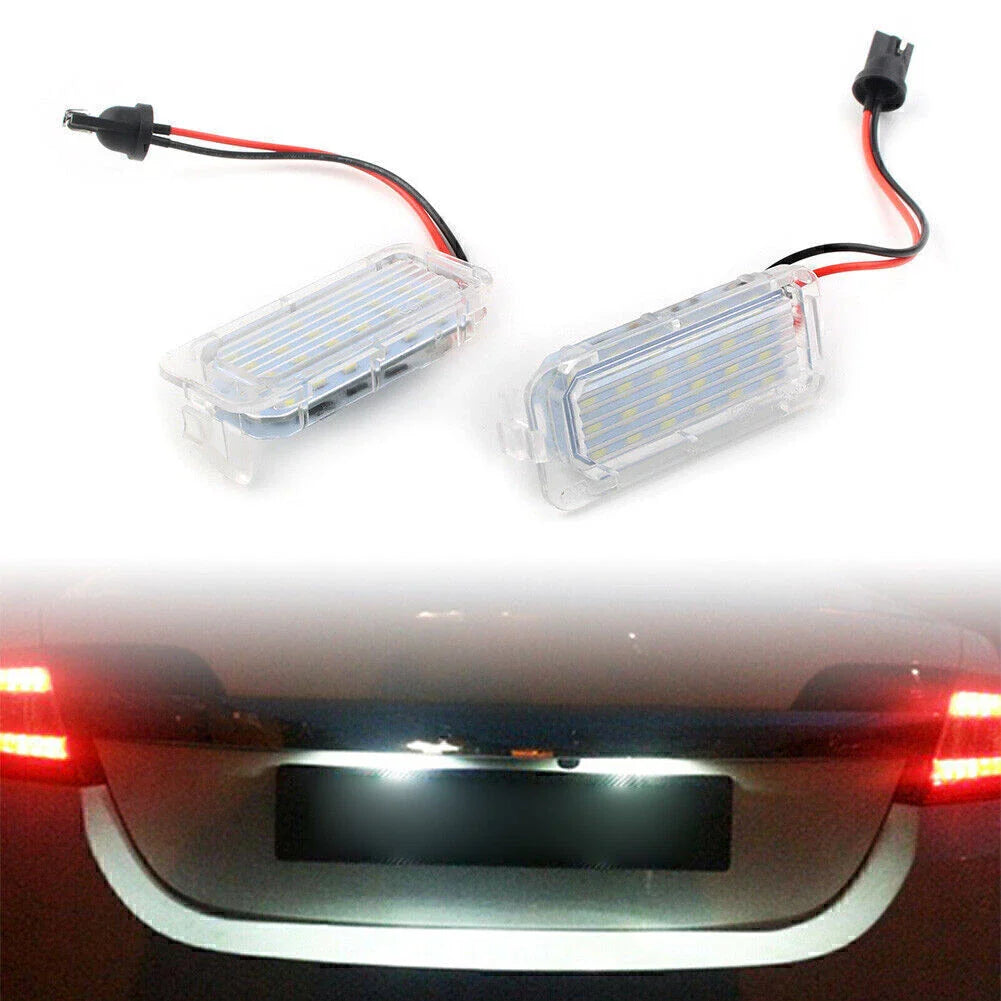 18 SMD LED License Plate Lights for Ford Fiesta, Focus, C-Max, Kuga, Mondeo (2008-2023)