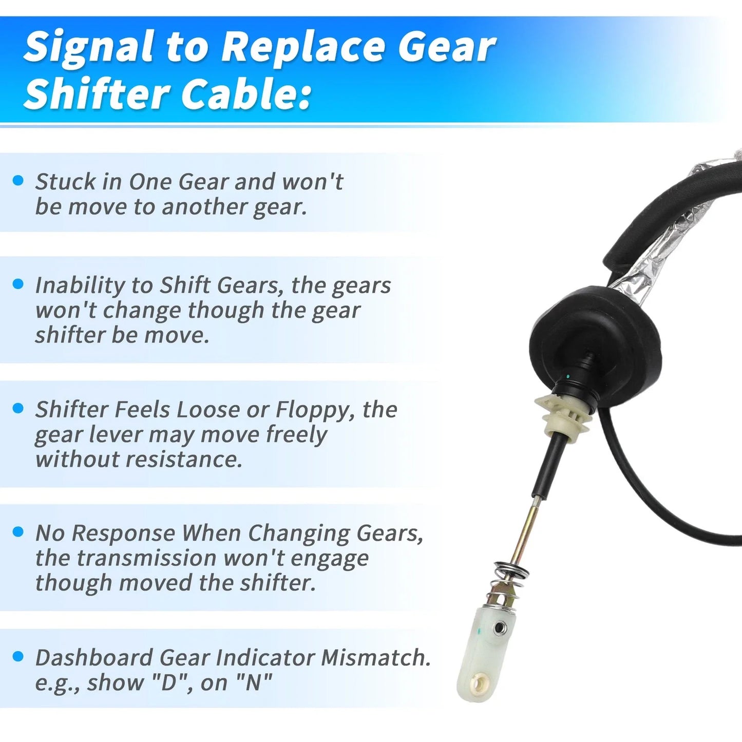 Auto Trans Gear Shift Cable for Dodge Dart 2013-2016 6-Speed A/T