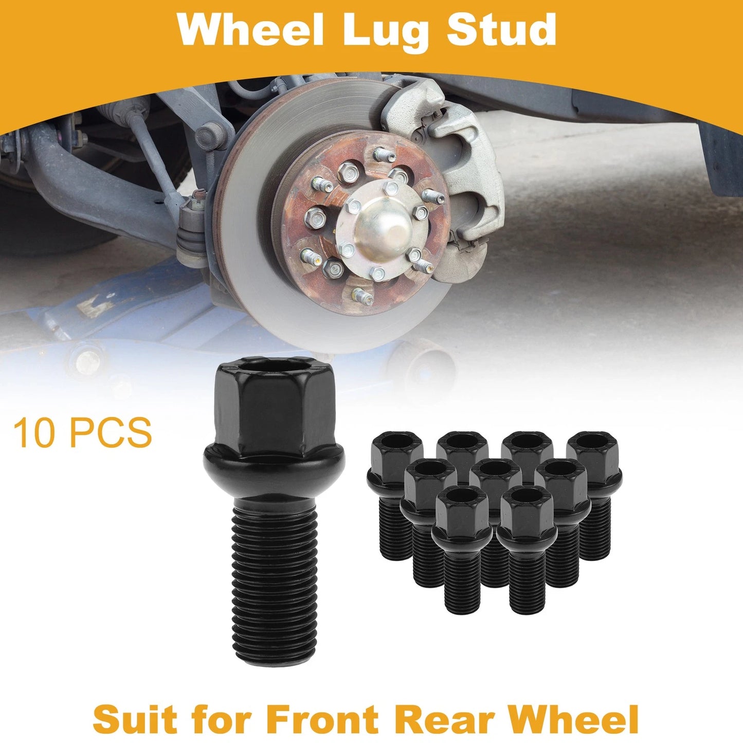 10 pcs M14x1.5 Wheel Lug Stud for Audi 100 (1976–1994) No. 610318