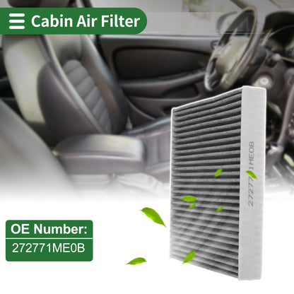 Cabin Air Filter for Infiniti M35h (2012–2013) No.272771ME0B Cloth Activated Carbon