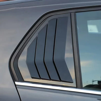 2 x Glossy Black Window Louver Scoop Cover Trim for VW Golf MK8 (2020–2023)