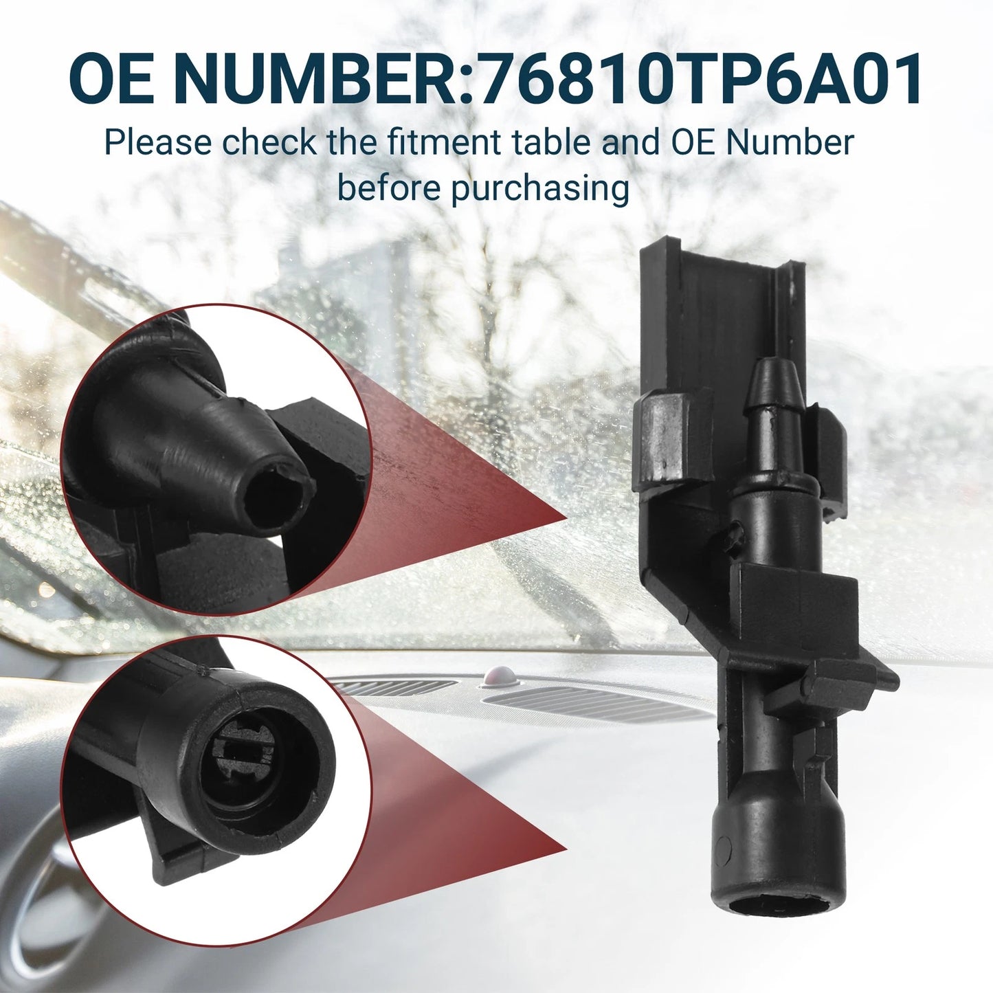 Set of 1 Windshield Washer Nozzle for Honda HR-V (2016–2022)
