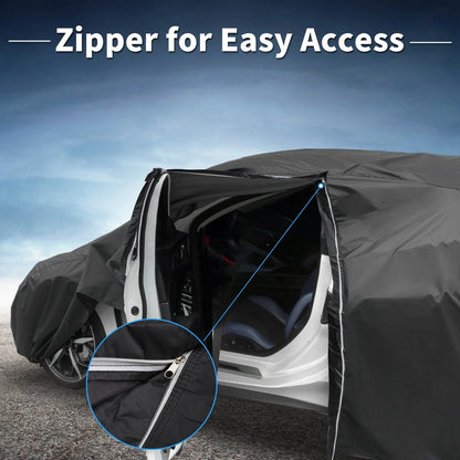 Waterproof Car Cover for Honda Accord (210D-PU, Black)
