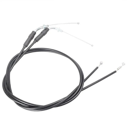 Black Steel Throttle Cables for Harley Sportster XL1200 XL883 (2004-2023)