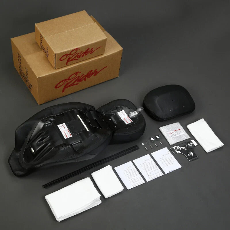 Driver Passenger Seat with Backrest Pad for Harley CVO Street Glide (2009-2023)