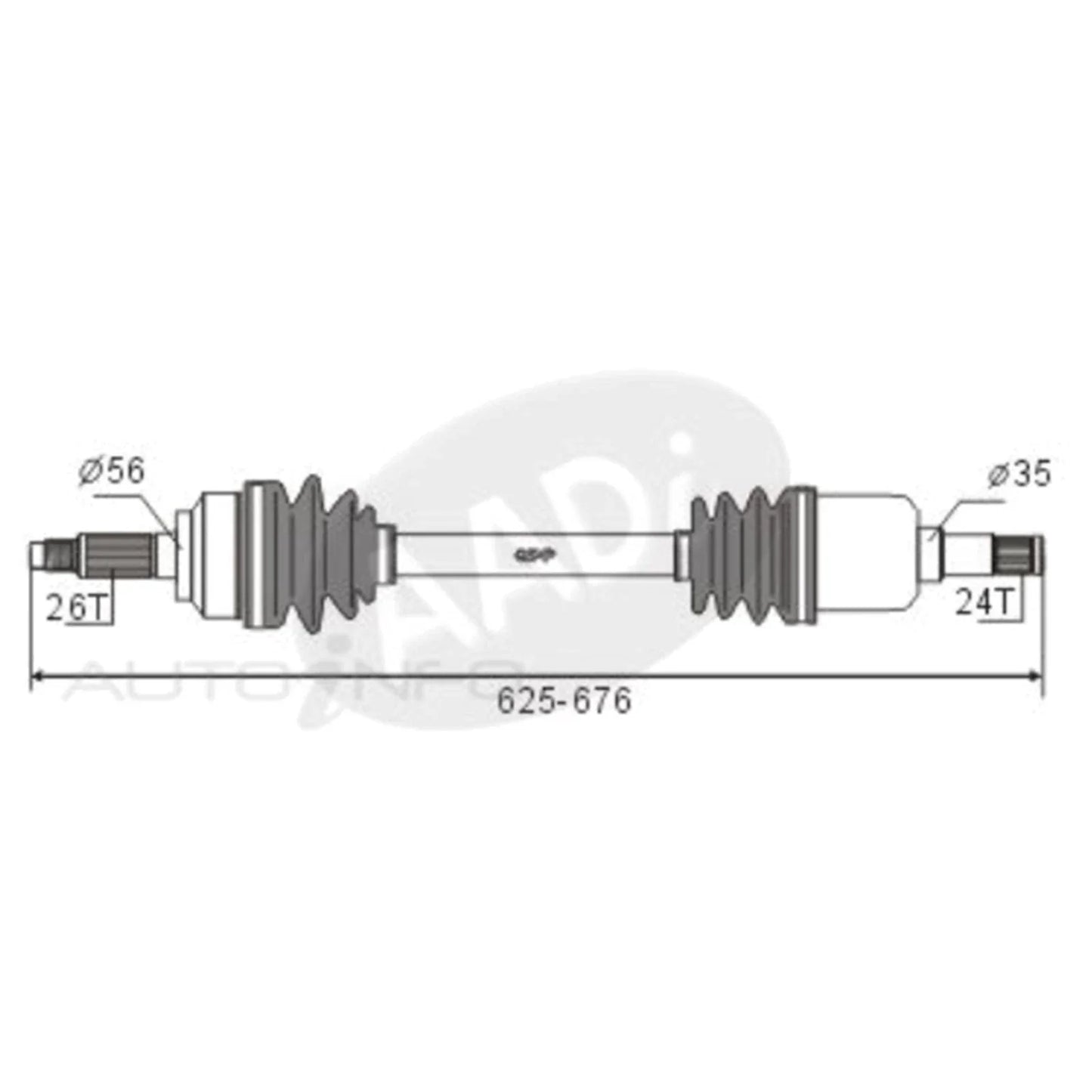 LH CV Shaft 1.5L B5 BF for Kia Mentor (1997-2000)