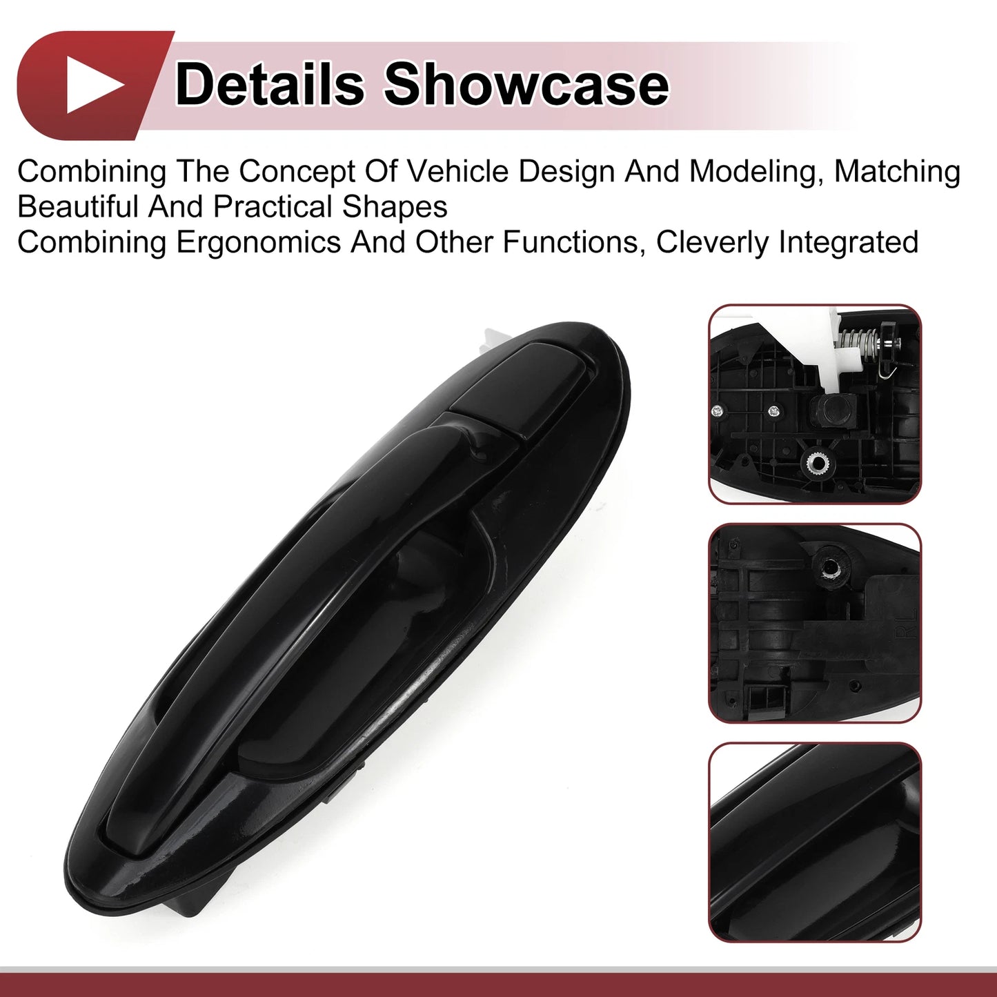 Car Exterior Door Handle for Hyundai Sonata (2011–2014) No. 836503C000 Black ABS