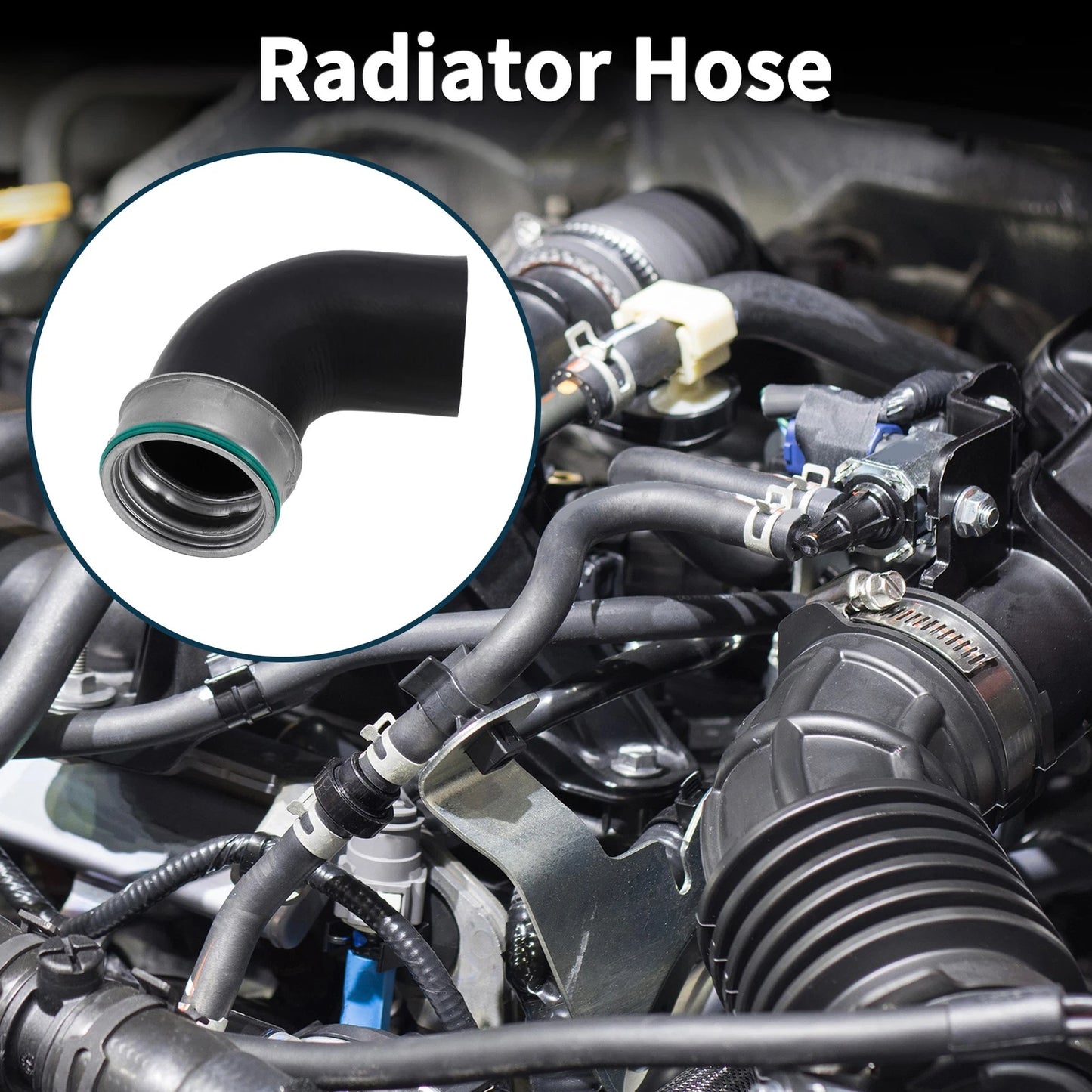 Radiator Hose for Skoda Octavia II 1.9 TDI (2004–2010) No. 3C0145838D