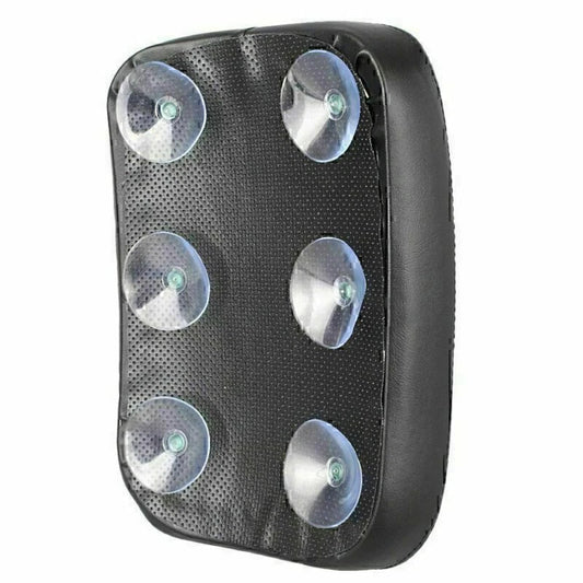 Universal Rear Seat Leather Pillion Pad w/ 6 Suction Cups for Harley
