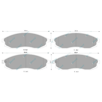 Wagner Front Disc Brake Pad Set for Nissan Maxima A32 3.0L VQ30DE 1995~1999 FWD