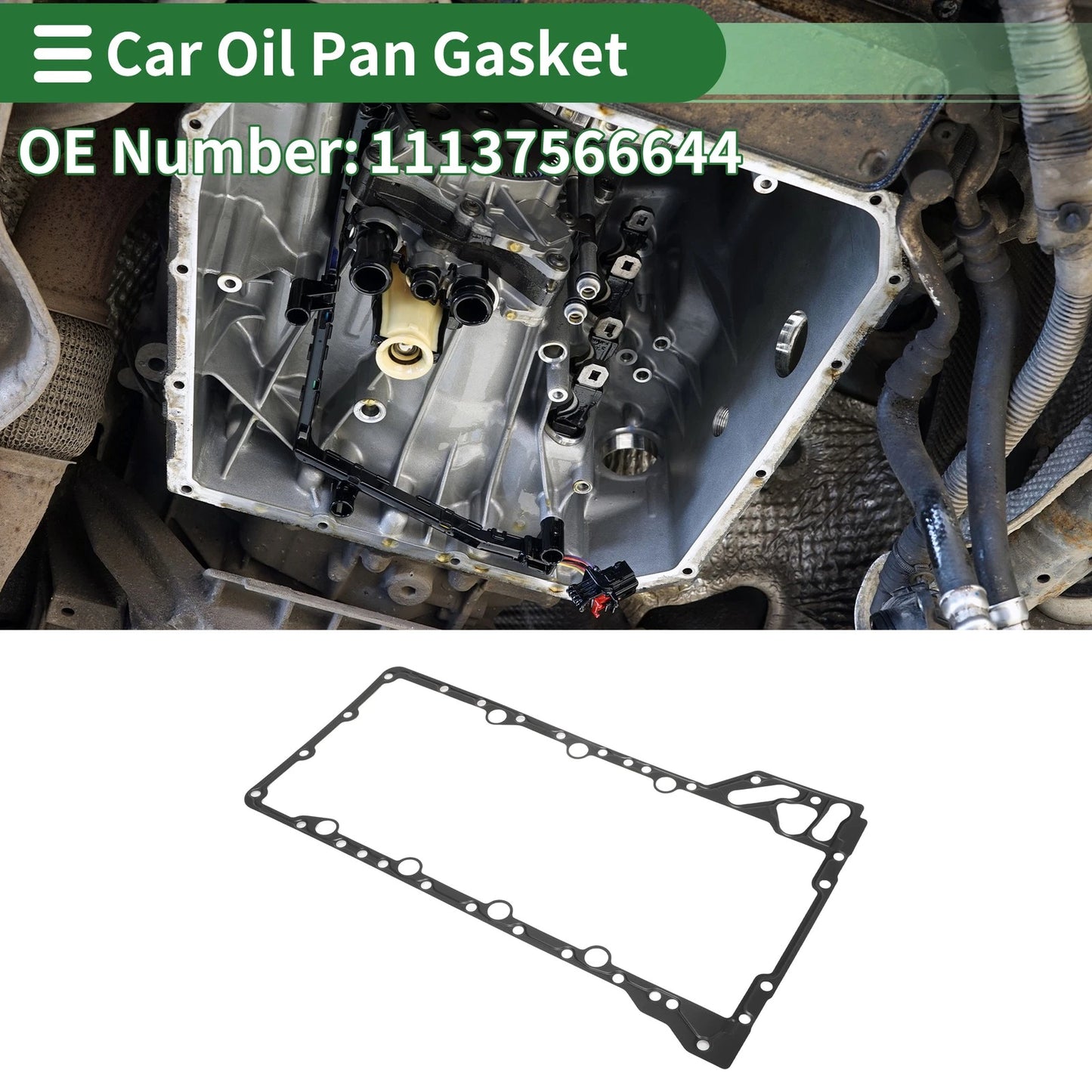 Oil Pan Gasket for BMW 550i (2011–2016), 650i (2012–2018) No.11137566644
