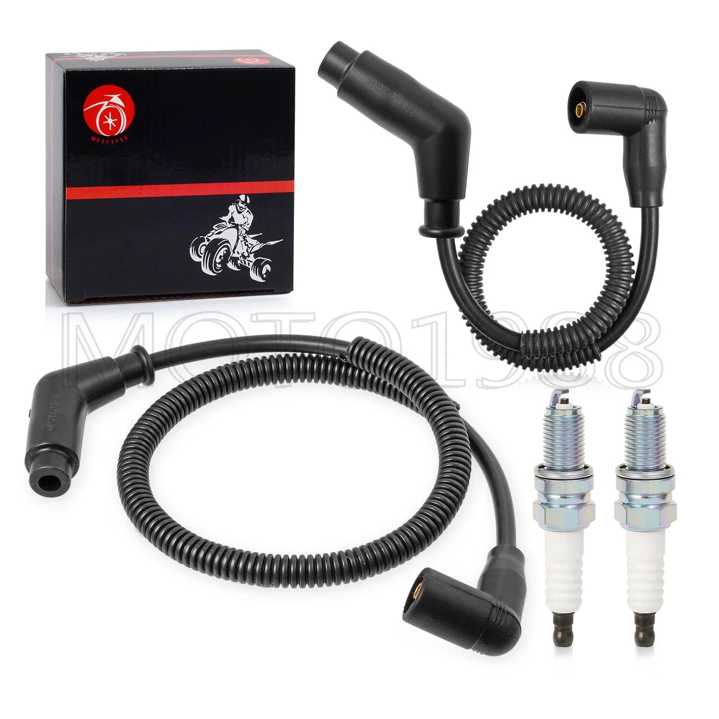 2 x Ignition coil & spark plug wire cap for Can-Am Maverick Trail (2018–2023)